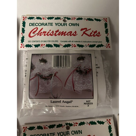 Merri Mac Decorate Your Own Christmas Kits Vintage Lot of 8 NEW SEALED - Picture 4 of 16
